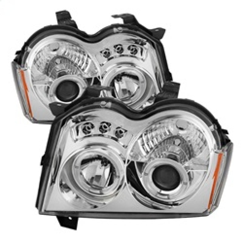 Spyder Jeep Grand Cherokee 05-07 Projector Headlights LED Halo LED Chrm Low 9006 PRO-YD-JGC05-HL-C 5011107 5011107 Photo - Primary