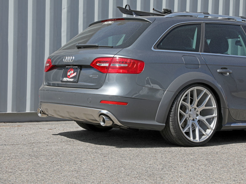 aFe MACH Force-Xp 13-16 Audi Allroad L4 SS Axle-Back Exhaust w/ Polished Tips 49-36437-P 49-36437-P Photo - Mounted