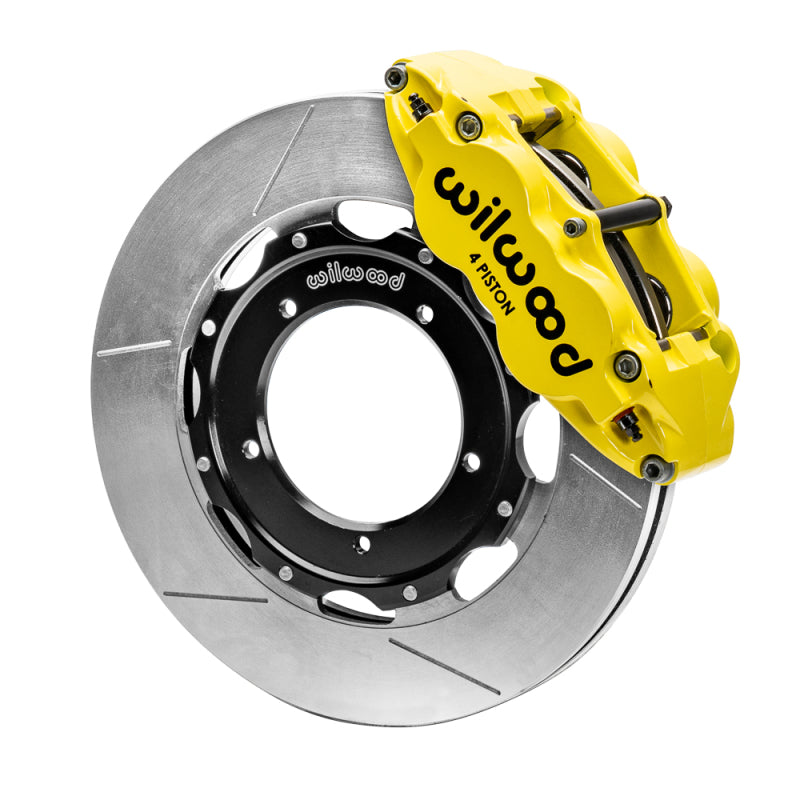 Wilwood 69-89 Porsche 911 Front Superlite Brake Kit 3.5in MT Slotted Face - Yellow 140-16947-Y