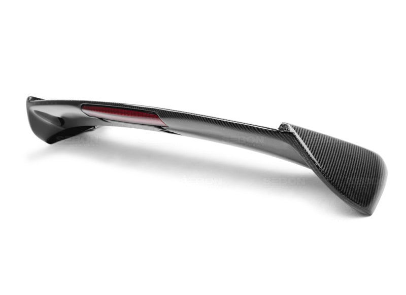 STI-Style Carbon Fiber Rear Spoiler For 2008-2014 Subaru WRX/STi HB RS0809SBIMP-STI-LED Photo - Primary