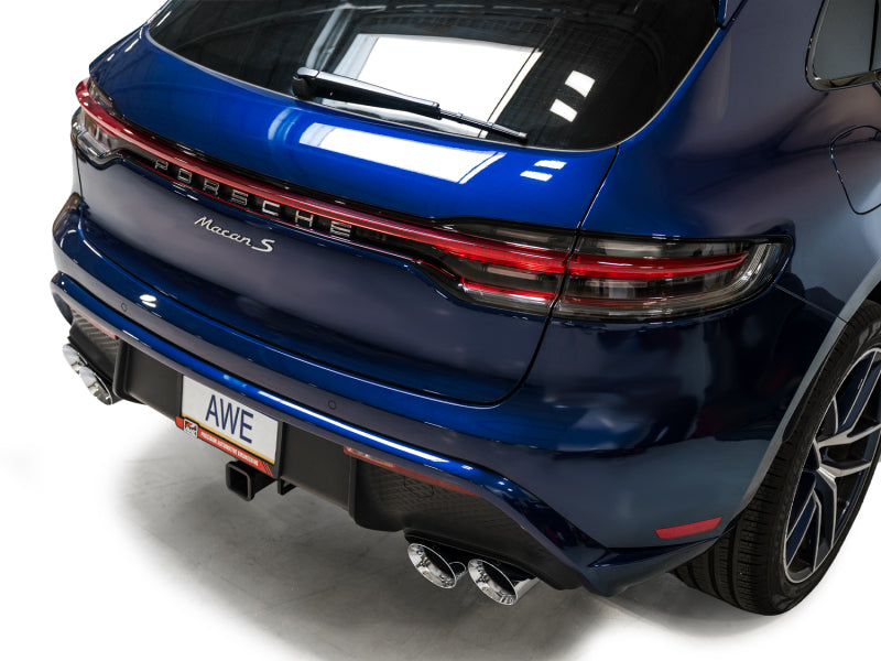 AWE Tuning 2022+ Porsche Macan 2.9TT Touring Edition Catback Exhaust w/ Chrome Silver Tips 3015-42952 3015-42952 Photo - Mounted