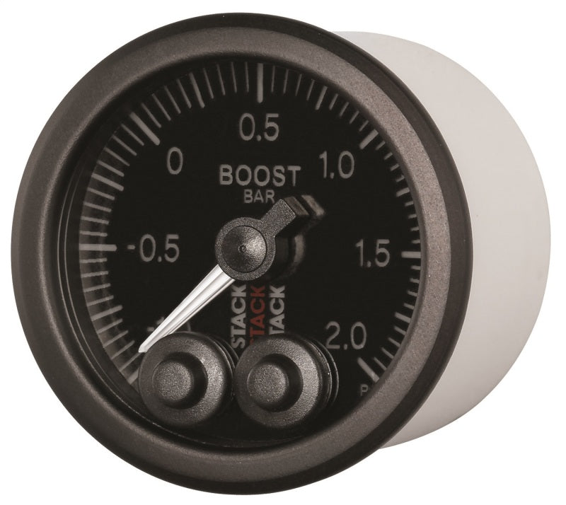 Autometer Stack 52mm -1 to +2 Bar (Incl T-Fitting) Pro-Control Boost Pressure Gauge - Black ST3511 ST3511 User 3