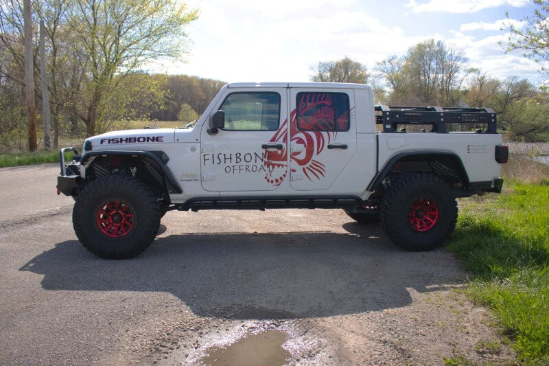 Fishbone Offroad 2018+ Jeep Wrangler JL/JLU/2020+ Gladiator JT  Alum Front Fender Flares  - Black FB33455F FB33455F Photo - lifestyle view
