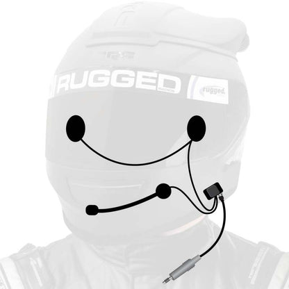 Rugged Radios Wired Offroad and STX Stereo - Helmet Kit w/Alpha Audio Speakers and Mic HK-UNI HK-UNI Photo - Primary