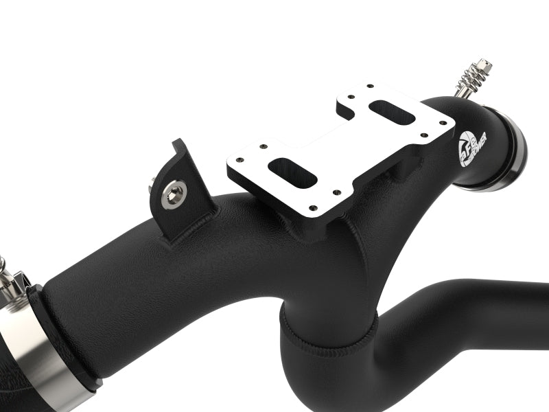 aFe 18-22 Kia Singer V6-3.3L BladeRunner Alum Hot/Cold Charge Pipe Kit Black 46-20504-B 46-20504-B Photo - Close Up