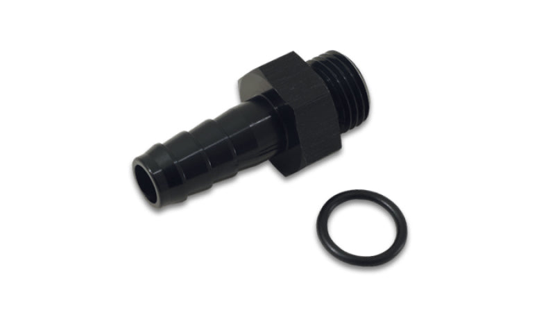 Vibrant Aluminum Male -6AN ORB to 3/8in Barb w/O-Ring - Anodized Black 11317 11317 Photo - Primary