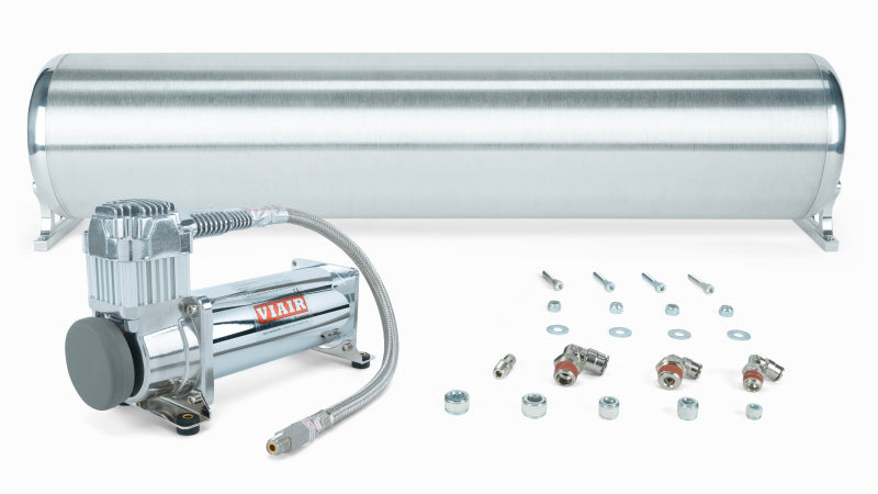 Air Lift 28in FLO Tank w/ Viair 444c Compressor (Incl. Fittings & Tank Mounting Hardware) 27764 27764 Photo - Primary