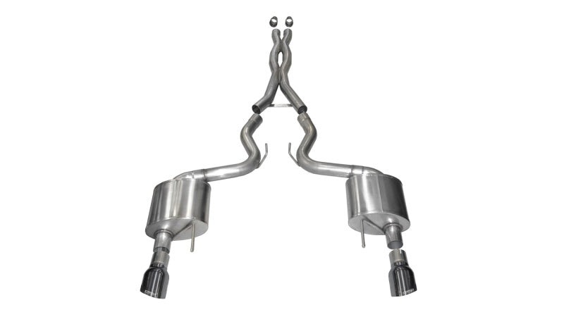 Corsa Performance Corsa 15-17 Ford Mustang GT Coupe 5.0L 3in Sport Cat-Back Exhaust Dual 14332GNM Photo - Primary