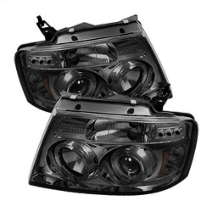 Spyder Ford F150 04-08 Projector Headlights Version 2 LED Halo LED Smke PRO-YD-FF15004-HL-G2-SM 5010223 5010223 Photo - Primary