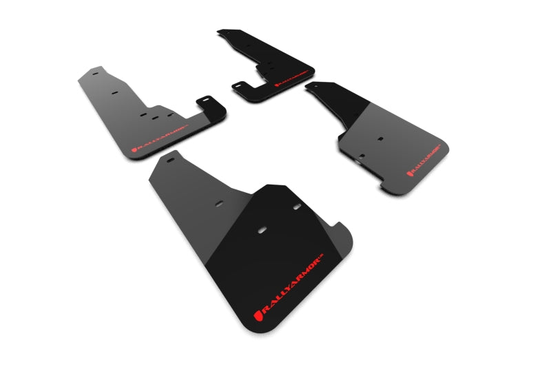 Rally Armor RAL UR Blk Flap/Rd Logo Body Armor & Protection Mud Flaps main image