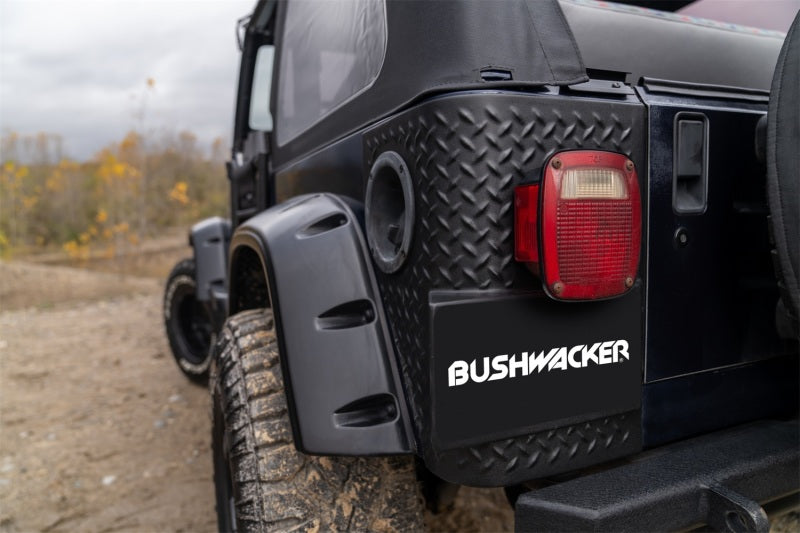 Bushwacker 97-06 Jeep Wrangler Trail Armor Rear Corners - Black 14004 14004 Photo - Mounted