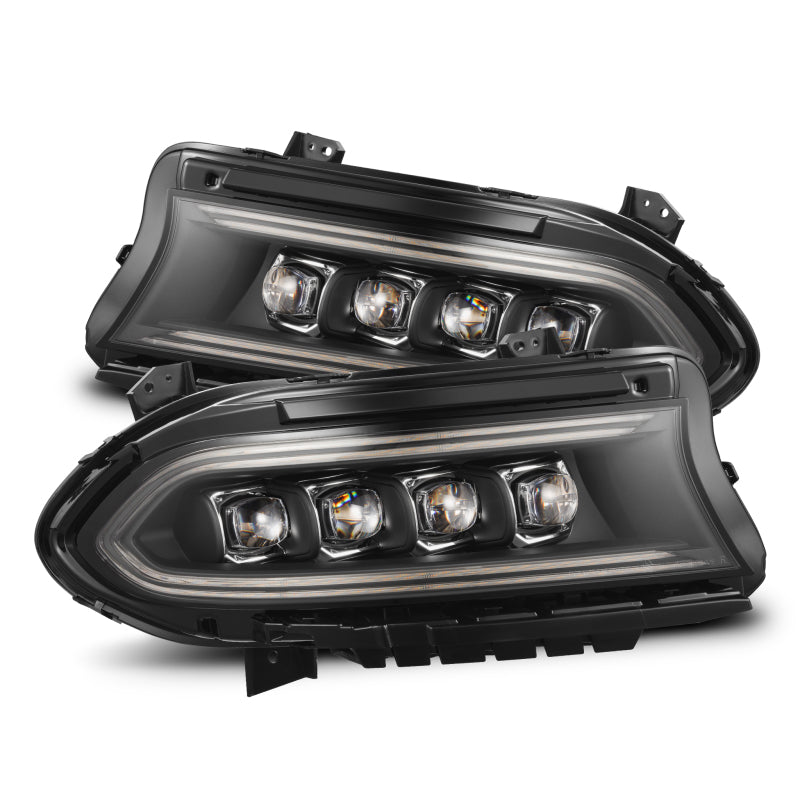 AlphaRex 15-23 Dodge Charger NOVA-Series LED Proj Headlights Blk w/Activtn Light & Seq.Sig / SB DRL 880499 880499 Photo - Primary