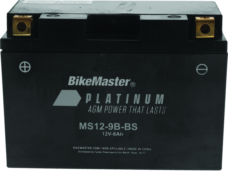 BikeMaster AGM Battery - MS12-9B-BS 780744 780744 Photo - Primary