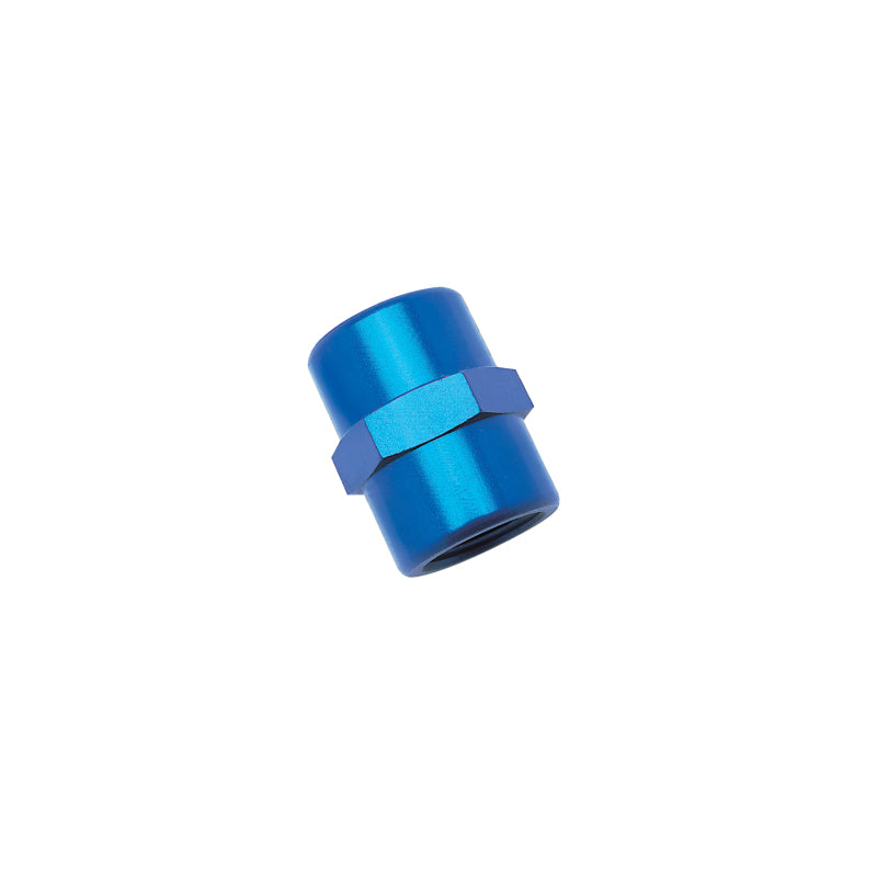 Russell 1/4 Inch Female Pipe Couple (Blue Finish) 661450 Photo - Primary