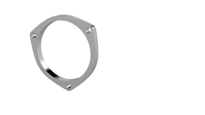 QTP 4in Weld-On QTEC 3 Bolt Flange 10400F 10400F Photo - Primary