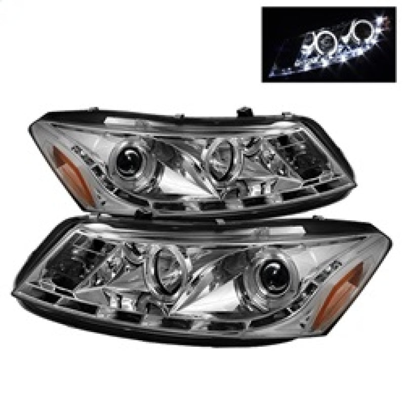Spyder Honda Accord 08-12 4Dr Projector Headlights- LED Halo DRL Chrm PRO-YD-HA08-4D-HL-C 5010674 5010674 Photo - Primary