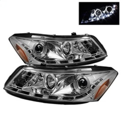 Spyder Honda Accord 08-12 4Dr Projector Headlights- LED Halo DRL Chrm PRO-YD-HA08-4D-HL-C 5010674 5010674 Photo - Primary