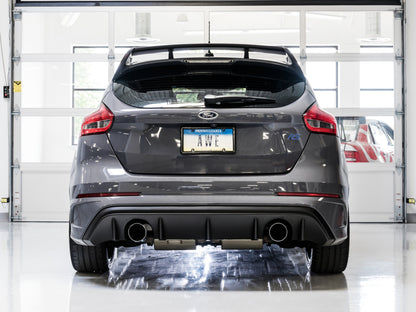 AWE Tuning Ford Focus RS Touring Edition Cat-back Exhaust - Non-Resonated - Diamond Black Tips 3015-33088 3015-33088 Photo - Mounted