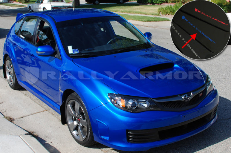 Rally Armor 2008-14 STI Mud flap Blue Logo MF15-UR-BLK/BL User 1