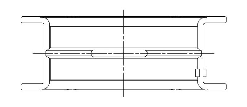 ACL Ford V8 255-289-302 Race Series Engine Crankshaft Main Bearing Set 5M590H-11 5M590H-11 Technical Drawing