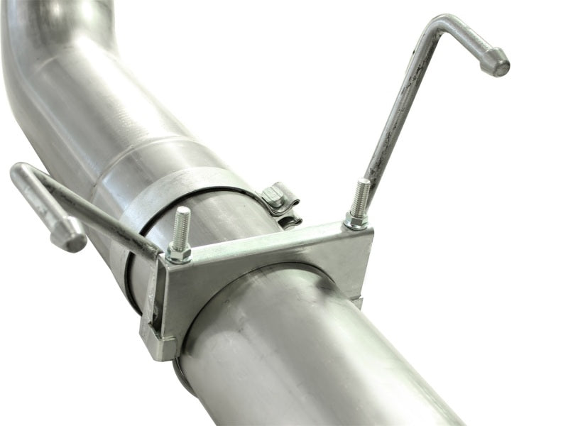 aFe ATLAS 5in Aluminized Steel DPF-Back Exhaust System w/Black Tip Dodge 49-02016-B Photo - Unmounted