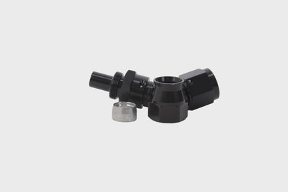 Aeromotive PTFE Hose End - AN-08 - 45 Deg - Black Anodized 15354 15354 Photo - Primary