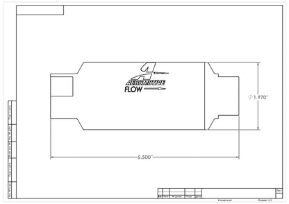 Aeromotive 10 Micron Element for ORB-10 Filters 12601 Technical Drawing