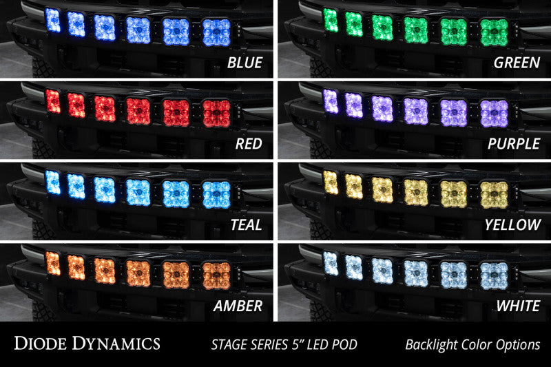 Diode Dynamics Bronco SS5 6-Pod CrossLink Grille Lightbar Kit Sport - Yellow Combo DD7236 DD7236 User 6