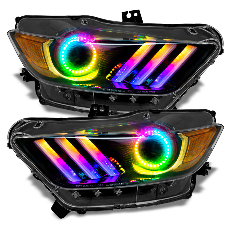 ORACLE Lighting Oracle 15-17 Ford Mustang V6/GT/Shelby Dynamic DRL Upgrade w/ Halo Kit - ColorSHIFT - Dynamic 1335-332 1335-332 User 2
