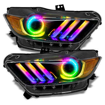 ORACLE Lighting Oracle 15-17 Ford Mustang V6/GT/Shelby Dynamic DRL Upgrade w/ Halo Kit - ColorSHIFT - Dynamic 1335-332 1335-332 User 2