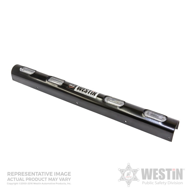 Westin Push Bumper Elite Light Channel 33.1 inch Whelen 4 Hole - Black 36-6015W4 36-6015W4 Photo - Primary