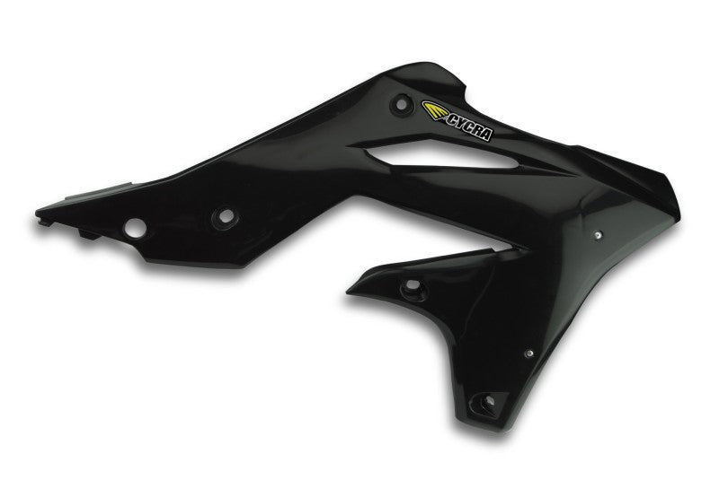 Cycra 13-16 Kawasaki KX250F Powerflow Radiator Shrouds Black 1CYC-1865-12 1CYC-1865-12 Photo - Primary