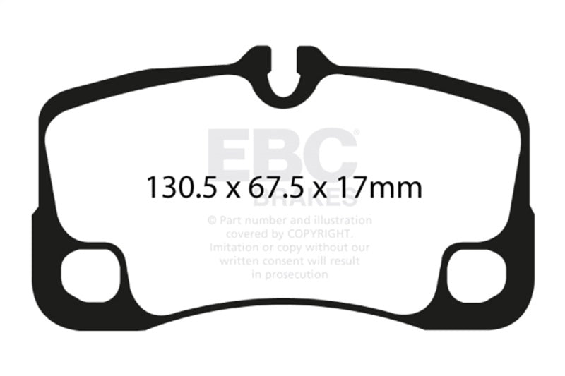 EBC 07-09 Porsche 911 (997) Greenstuff Rear Brake Pads DP21930 DP21930 Photo - Primary