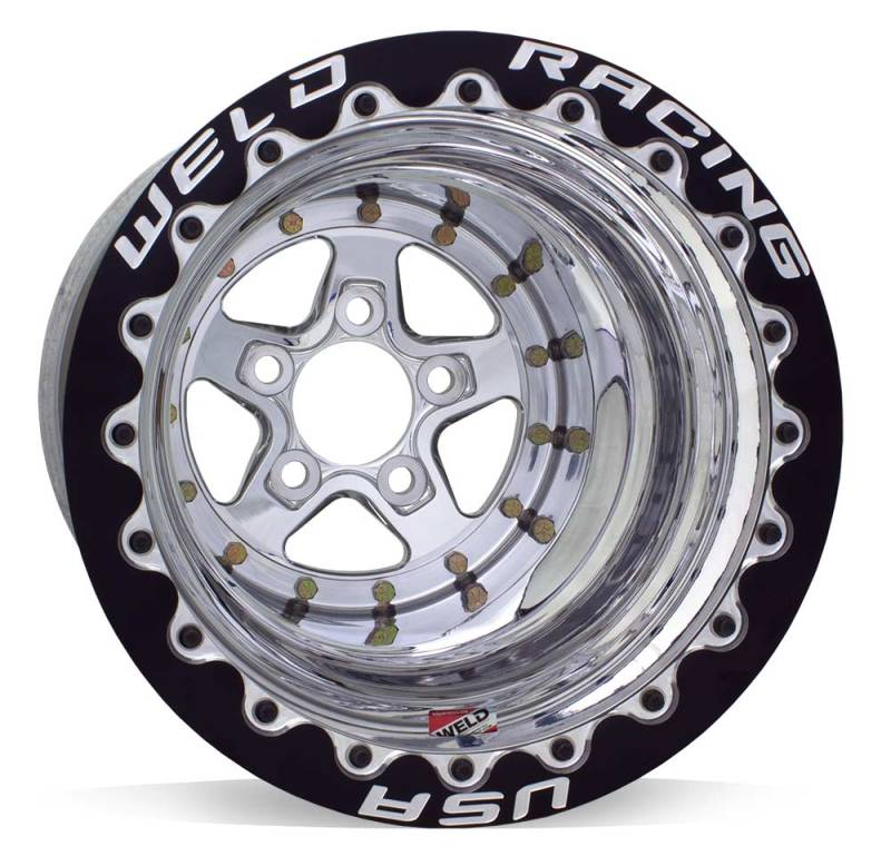 Weld Alumastar 2.0 15x10 / 5x4.75 BP 1.7 / 5in. BS Polished CTR Wheel - Non-Beadlock 788-510280