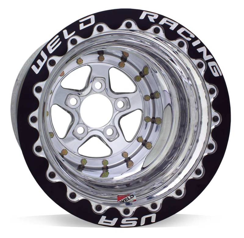 Weld Alumastar 2.0 15x15 / 5x4.75 BP / 3in. BS Polished Wheel - Beadlock M/T 88515276G 88515276G User 1
