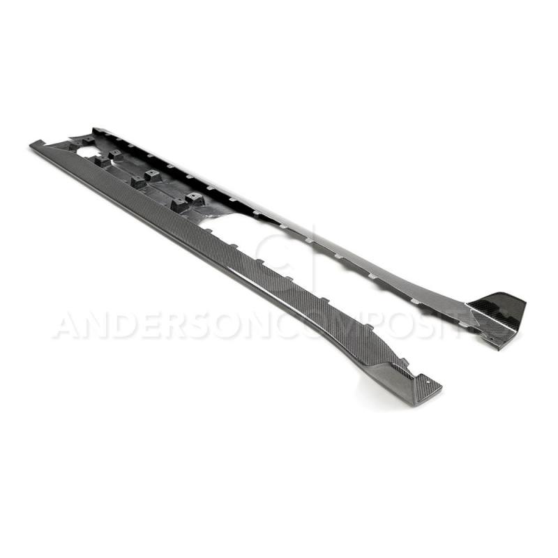 Anderson Composites 2020 Ford Mustang Shelby GT500 Carbon Fiber Rocker Panel Splitters AC-SS20FDMU500 AC-SS20FDMU500 Photo - Primary