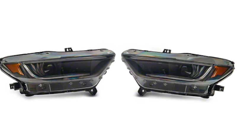 Raxiom 15-17 Ford Mustang 18-20 Mustang GT350 Right Headlight- Blk Housing (Smoked Lens) Box 2 of 2 406011-2