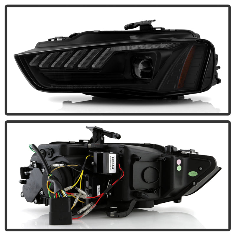 Spyder 13-16 Audi A4/S4 HID Model Only Projector Headlights - Black PRO-YD-AA413HIDSI-BK 5088338 5088338 User 1