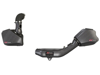 aFe Cold Air Intake System w/ PRO DRY S Black Series Momentum Carbon Fiber 51-76305-CF Photo - Unmounted