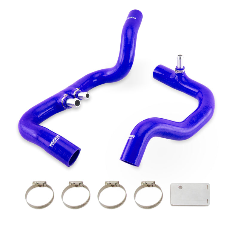 Mishimoto 2018+ Jeep Wrangler JL / Gladiator JT 3.6L AT Blue Silicone Radiator Coolant Hose Kit MMHOSE-JLP-18ABL MMHOSE-JLP-18ABL Photo - Primary
