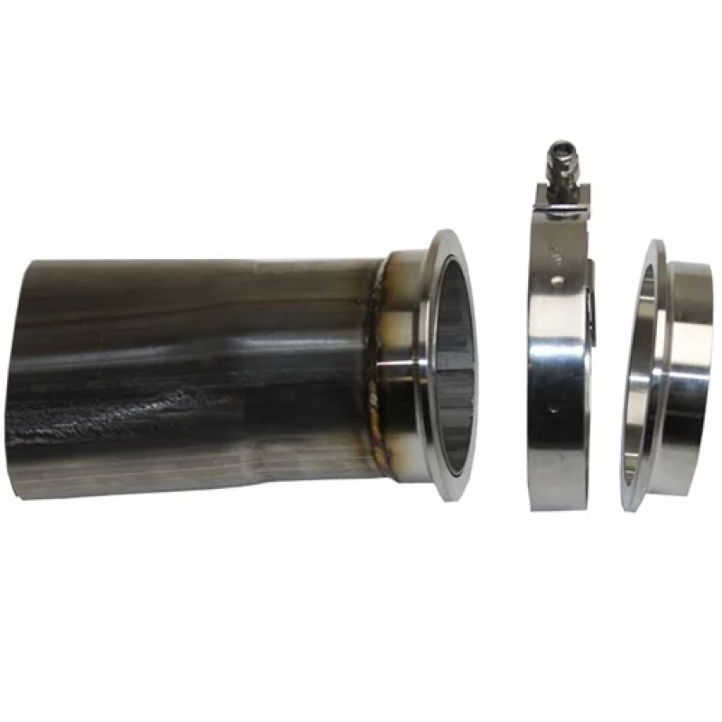 Granatelli Motor Sports Granatelli 3in Round to 3in Oval Exhaust Pipe Adapter w/V-Band Connection 313533