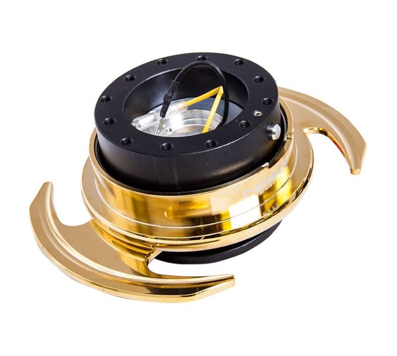 NRG Gen 3.0 Quick Release Kit  Black Body/ChromeGold Ring w/ Handles SRK-650BK-C/GD User 1