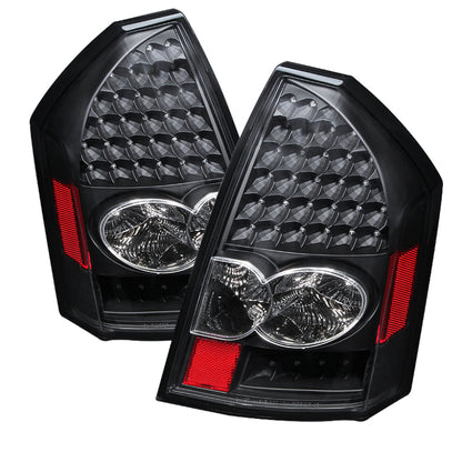 SPYDER Xtune Chrysler 300C 05-07 LED Tail Lights Black ALT-JH-C305-LED-BK 9027512 9027512 Photo - Primary