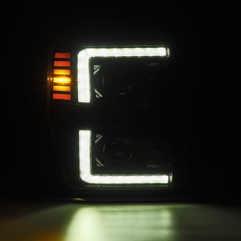 AlphaRex 08-10 Ford F250-550 PRO-Series Projector headlights Alpha-Black w/Activ Light/Seq Signal 880309 880309 User 3