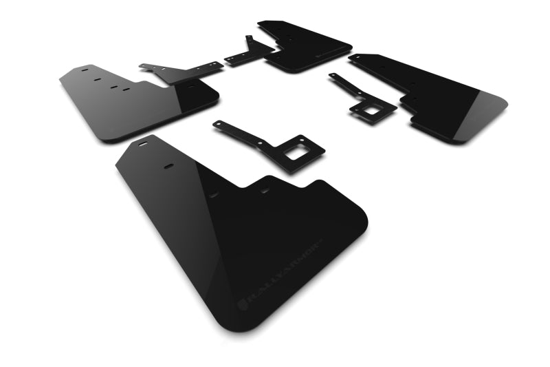Rally Armor 19-24 Dodge Ram 1500 Rebel Black UR Mud Flap w/Metallic Black Logo MF98-UR-BLK-MBK MF98-UR-BLK-MBK Photo - Primary