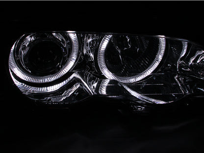 Anzo 2000-2003 BMW 3 Series E46 Projector Headlights w/ Halo Chrome 121268 Photo - Mounted