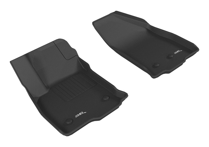 3D MAXpider 2016-2019 Chevrolet Volt Kagu 1st Row Floormat - Black L1CH07911509 L1CH07911509 Photo - Primary