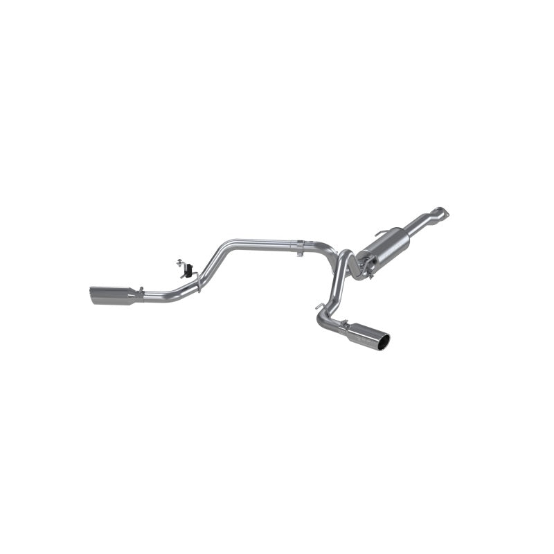 MBRP 2016 Toyota Tacoma 3.5L EC/CC Cat Back Dual Split Exit Alum Exhaust S5340AL Photo - Primary