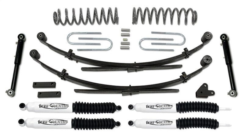 Tuff Country 87-01 Jeep Cherokee 4x4 3.5in Lift Kit EZ-Flex w/Rear Leaf Springs (SX6000 Shocks) 43803KH