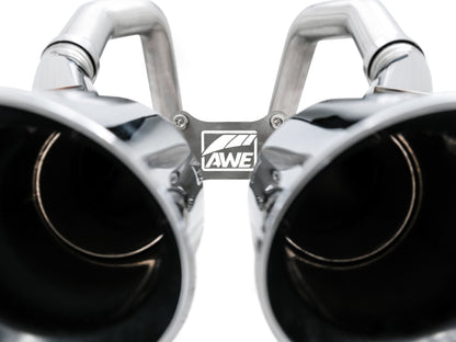 AWE Tuning 14-19 Chevy Corvette C7 Z06/ZR1 (w/o AFM) Track Edition Axle-Back Exhaust w/Chrome Tips 3020-42073 3020-42073 Photo - Close Up